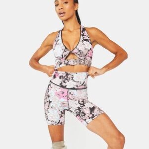 Beach Riot Sport Fandango Paisley Bike Shorts Medium and top Large